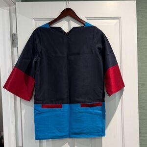 Raoul Navy and Red Mini Dress